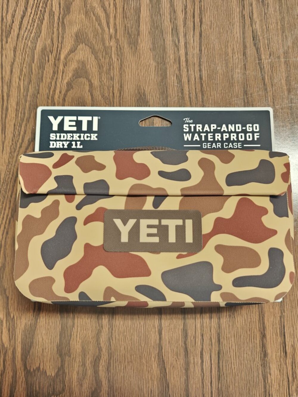 Yeti SideKick 1L Wetlands Camo Dry Gear Case Waterproof and Patch NEW Limited Ed